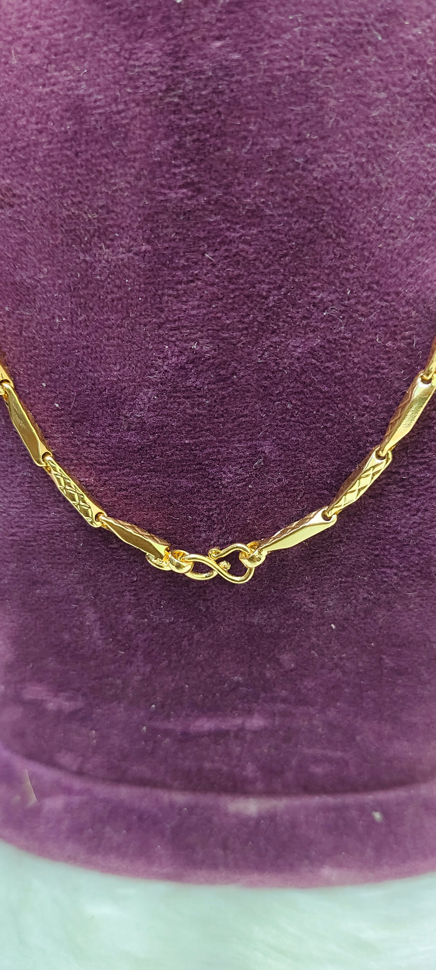 Premium micro gold plated 18" length chain
