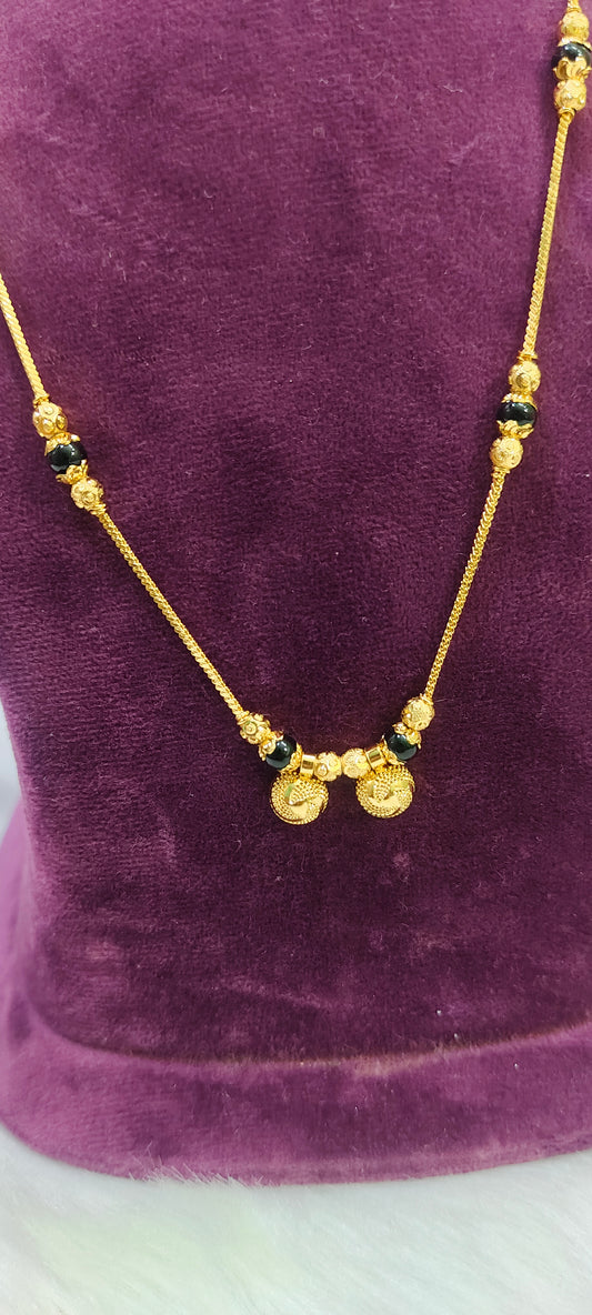 100% gold look hand made black beads