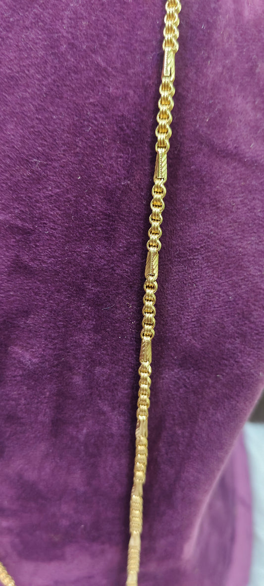 Pure panchaloham unpolished bharthi model 5 plus 1 chain