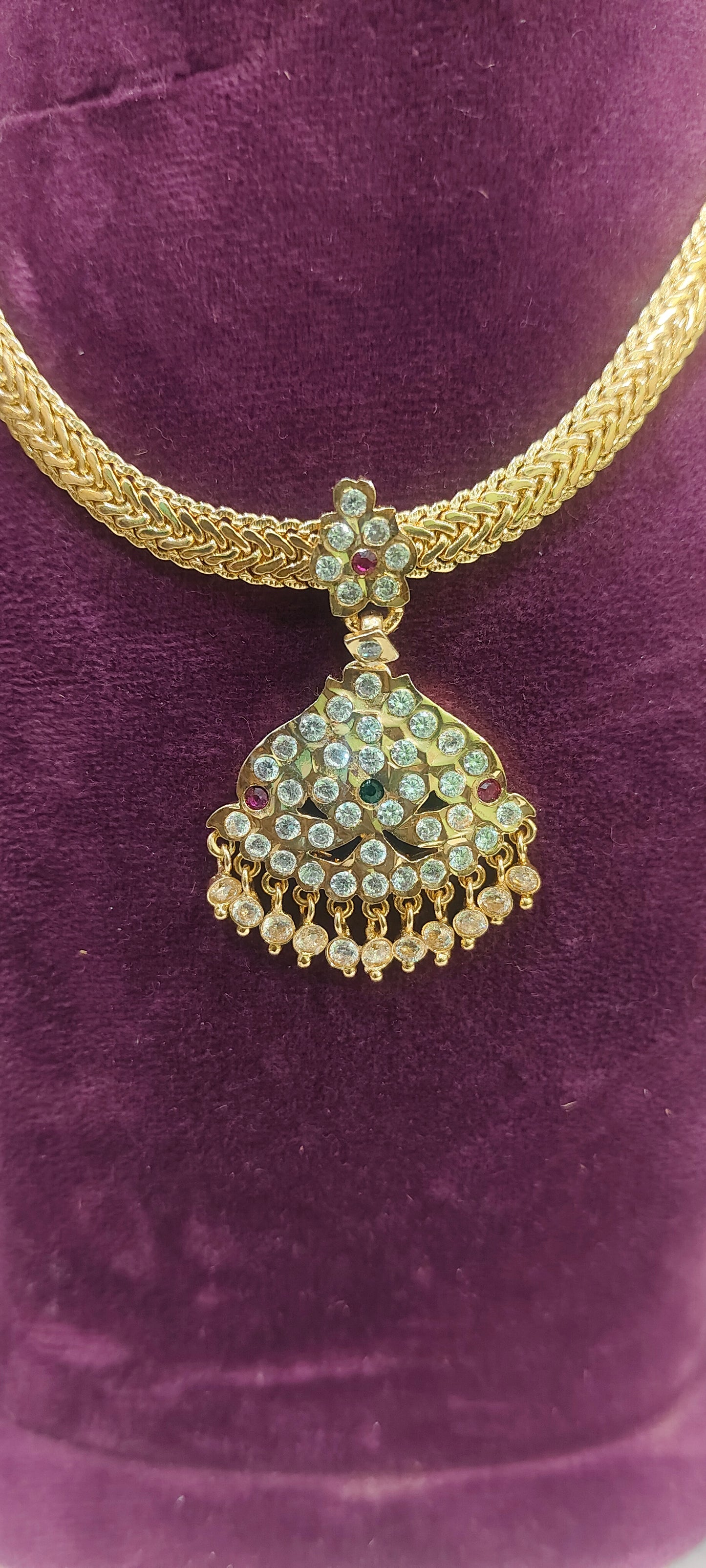 Pure panchaloham simple nanupatti necklace