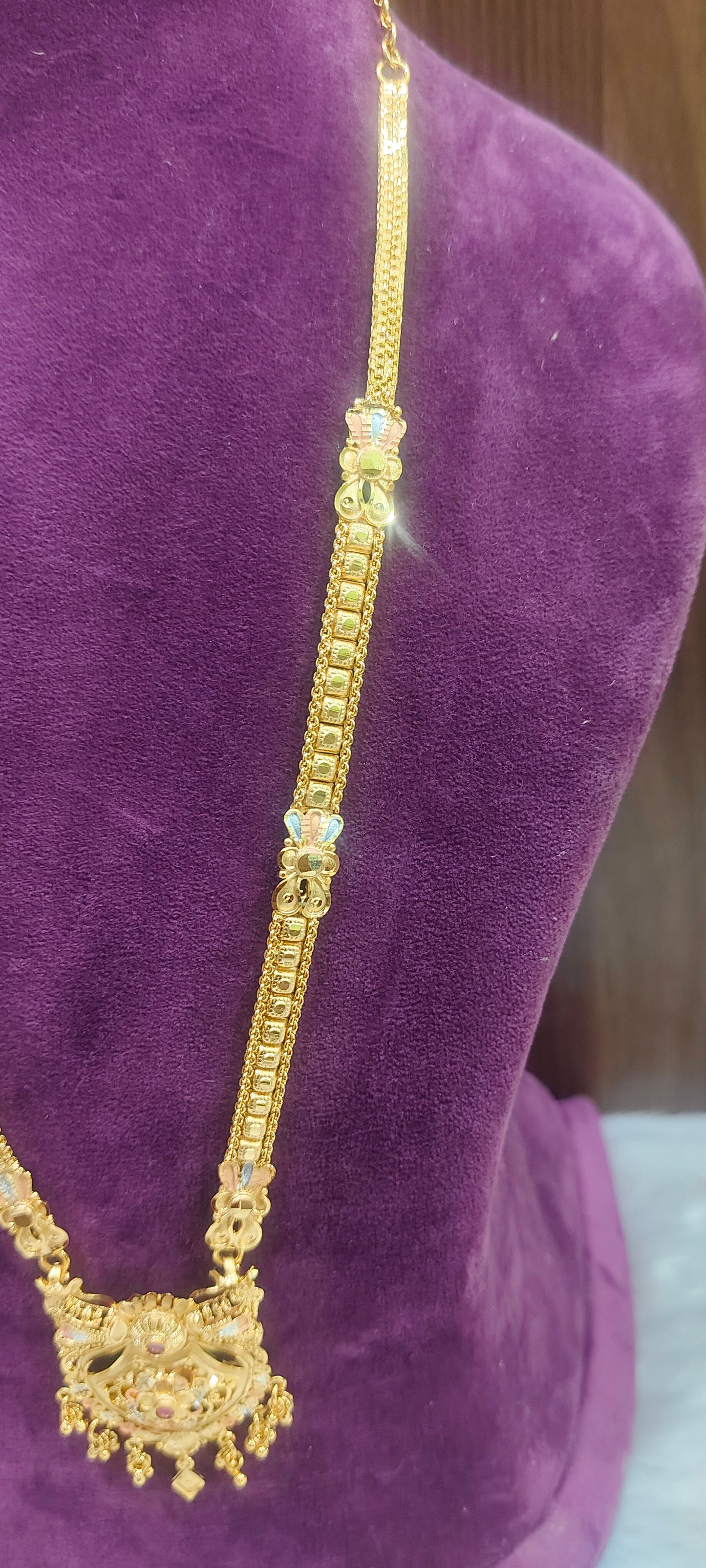 100% gold look 28" length simple long haram