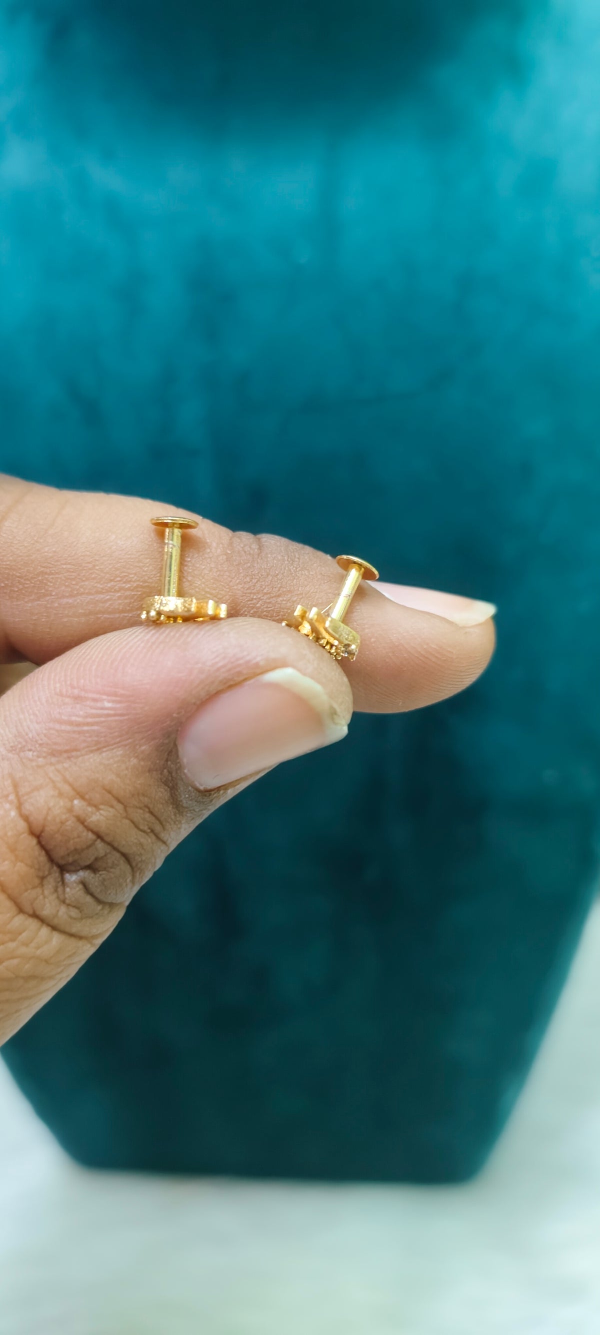 Pure panchaloham trishul small studs