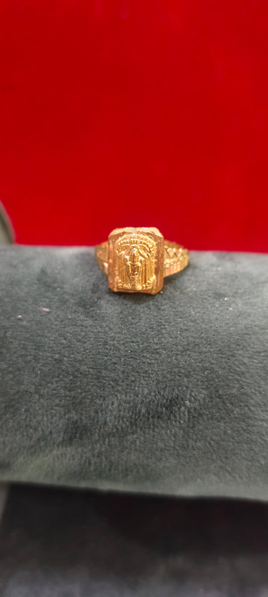 Pure panchaloham unpolished balaji ring