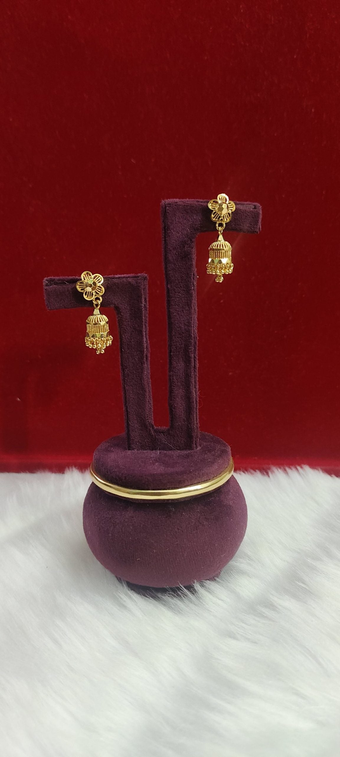 1 gram plated hand made kids jumkas