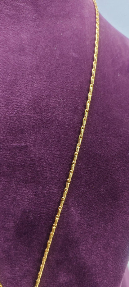 24" length 1 gram plated chain
