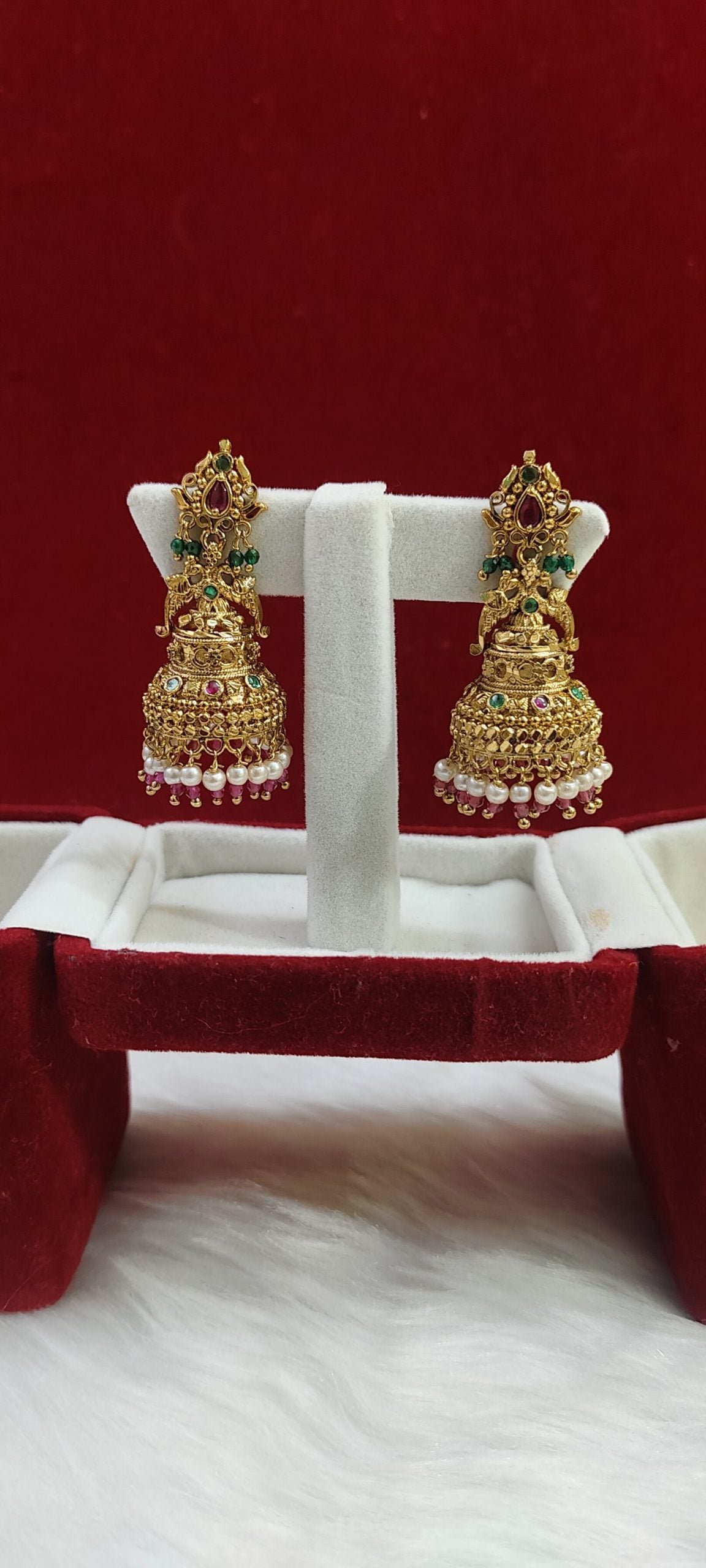 semi nakshi big jumkas