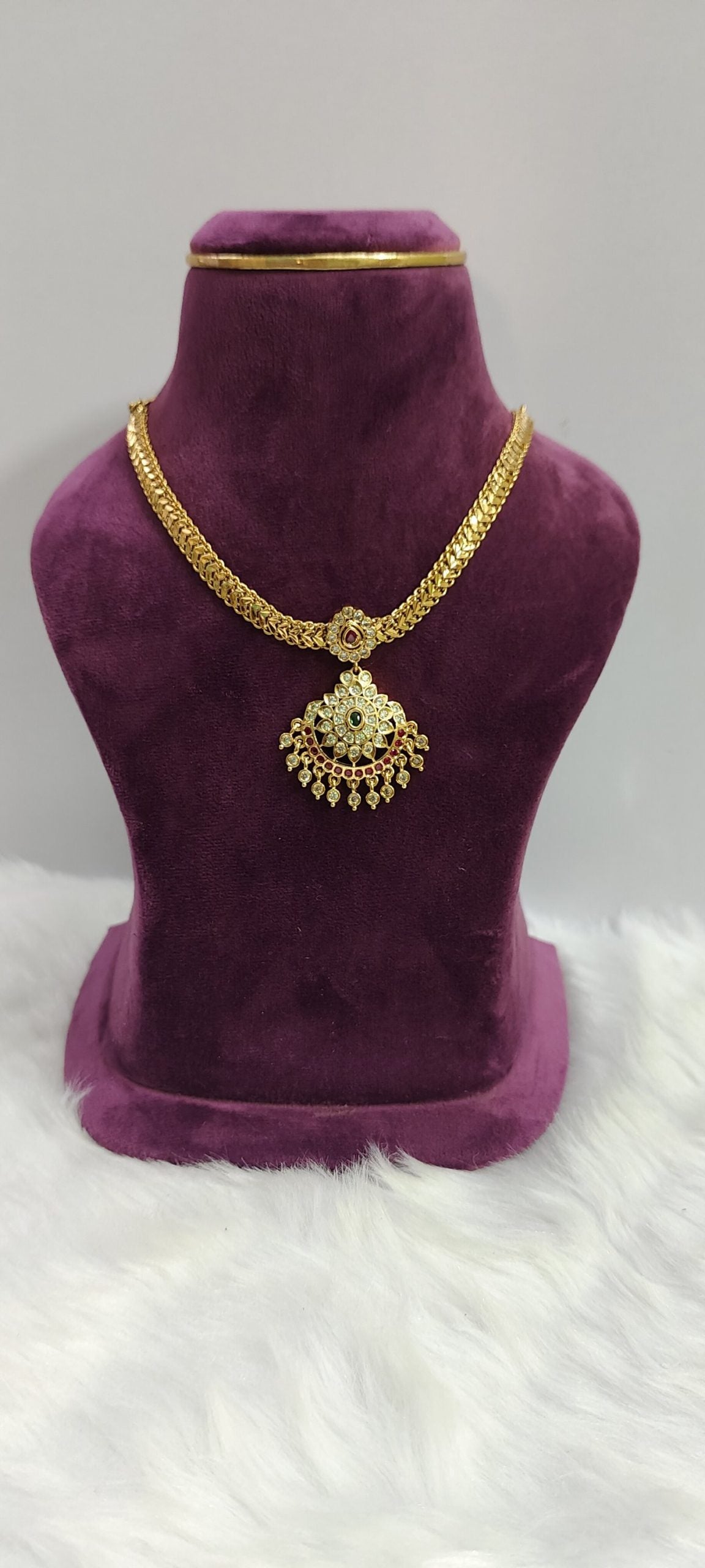 premium nanupatti necklace
