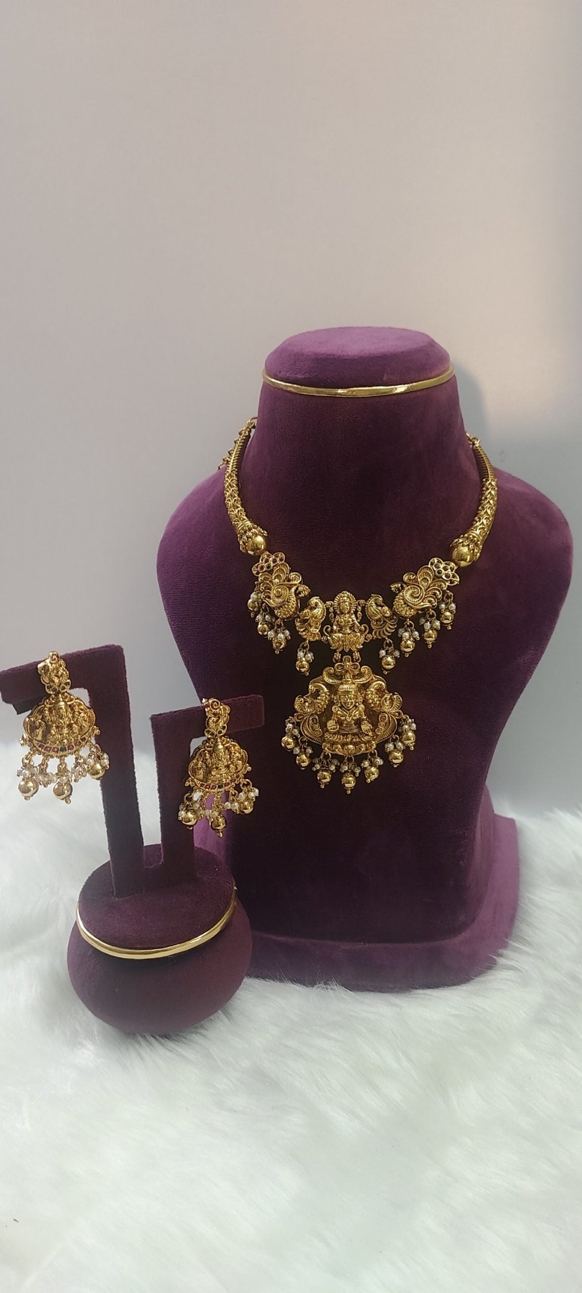 premium nakshi kante necklace set