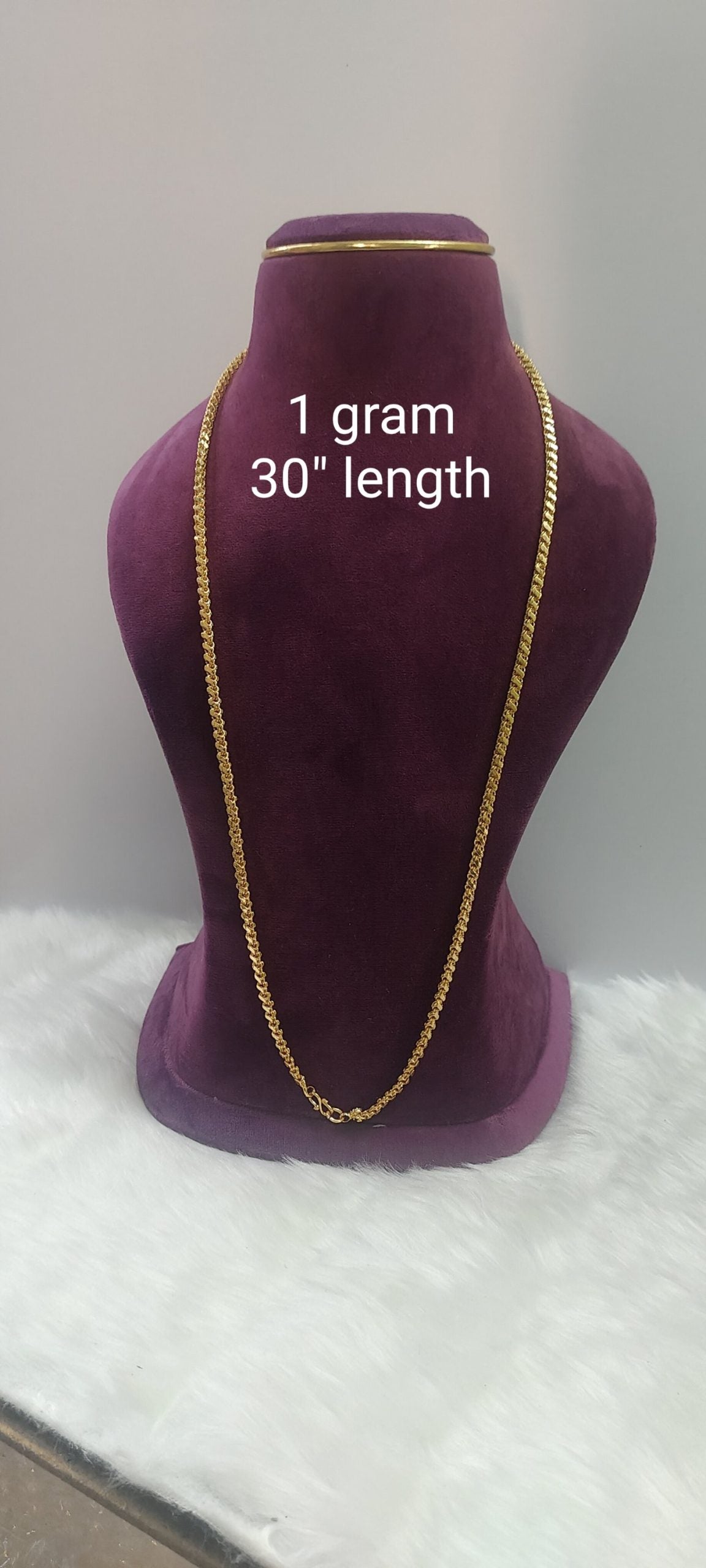 1 Gram plated 30" length Thali chain