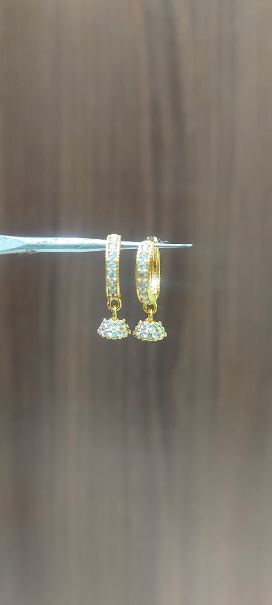 Pure panchaloham Ring with butta kids earrings