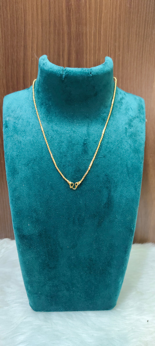 Premium micro gold plated daily wear 14" length kids chain