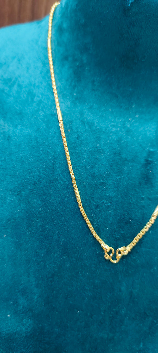 Premium micro gold plated daily wear 14" length kids chain