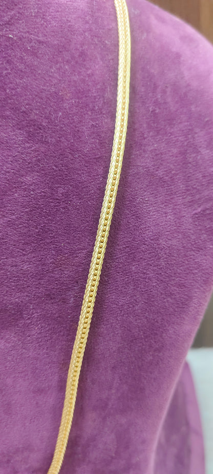 Pure panchaloham side gold ball Thali chain with broad nanthadu