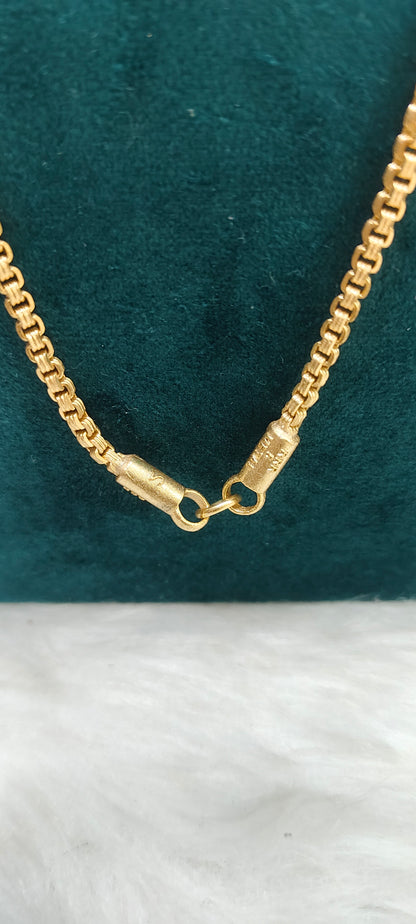 Pure panchaloham unpolished 24 " length bharathi model thali chain