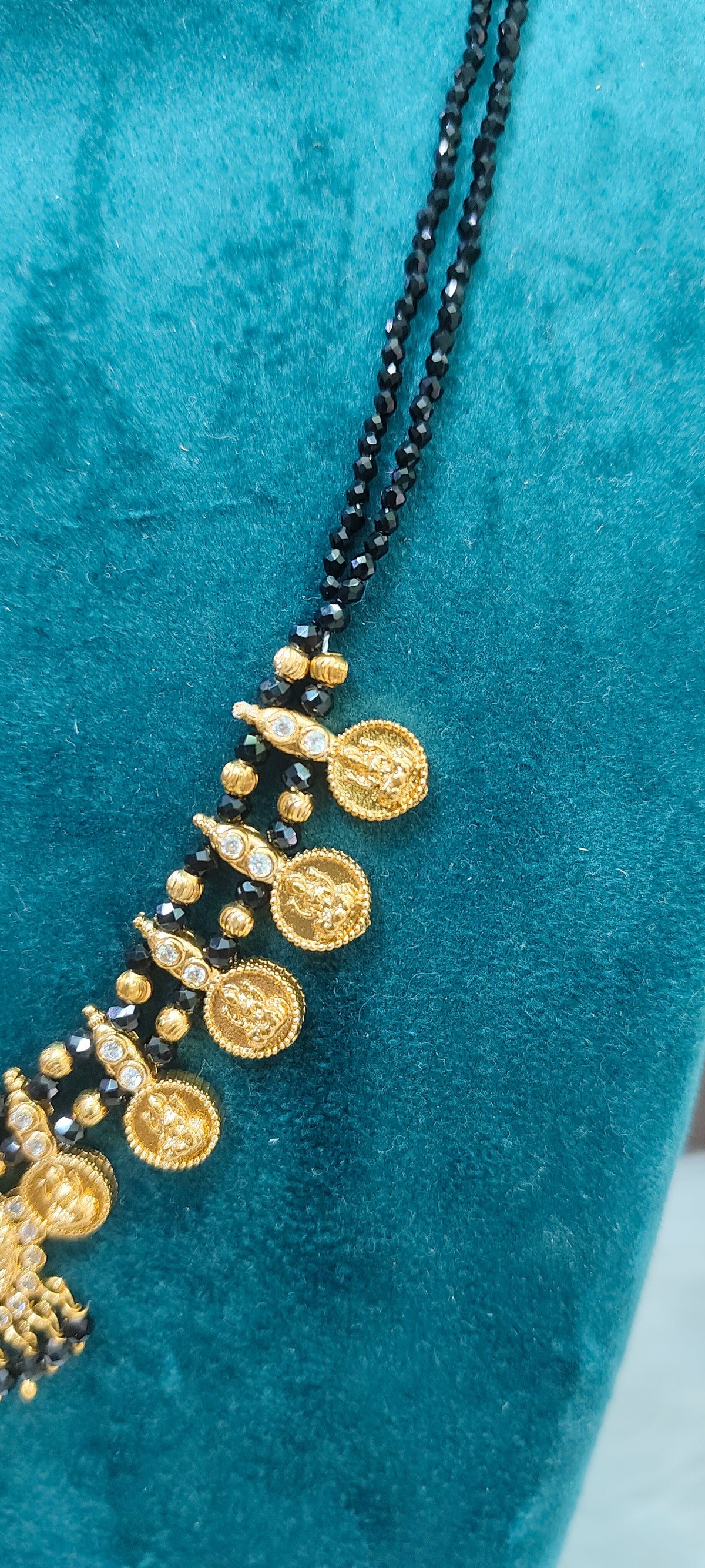 Beautiful 2 line Lakshmi Devi beads necklace