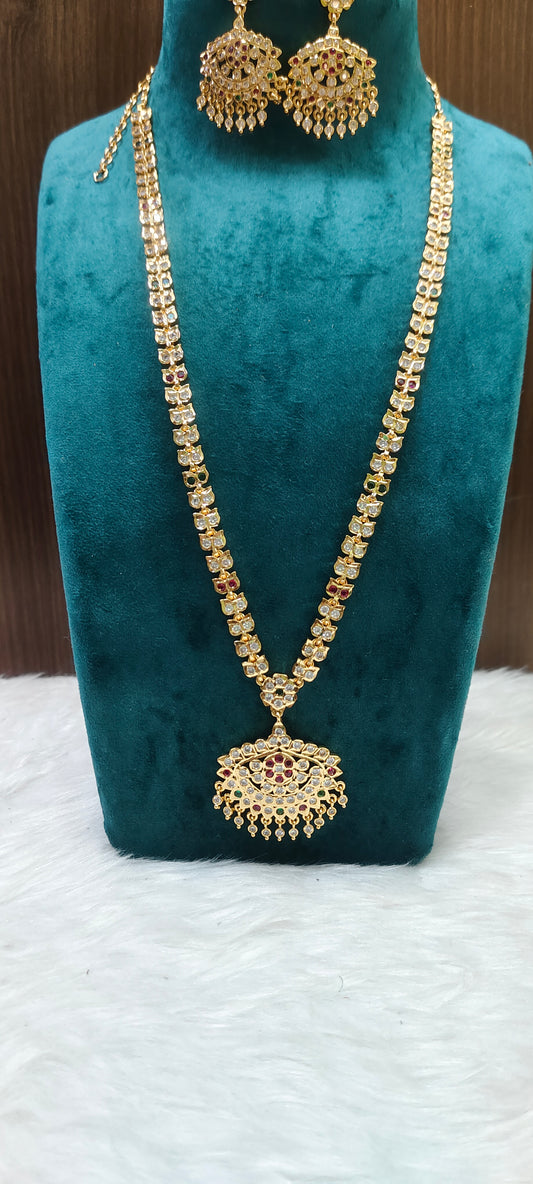 Pure panchaloham gold look long haram
