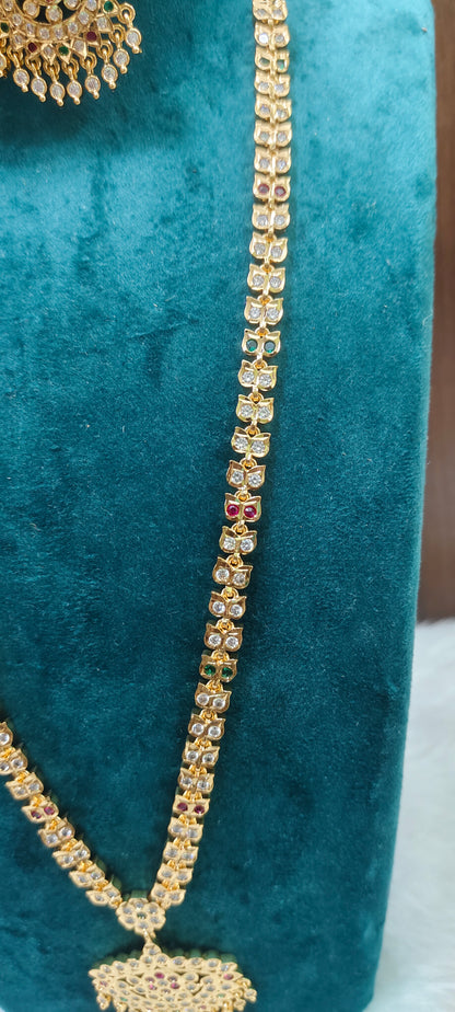 Pure panchaloham gold look long haram