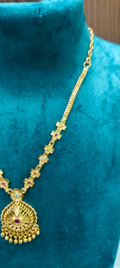 100% real gold look necklace (design slightly may changes