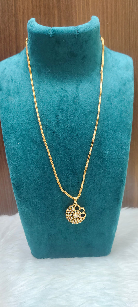 Premium micro gold plated daily wear 20" length pendant chain