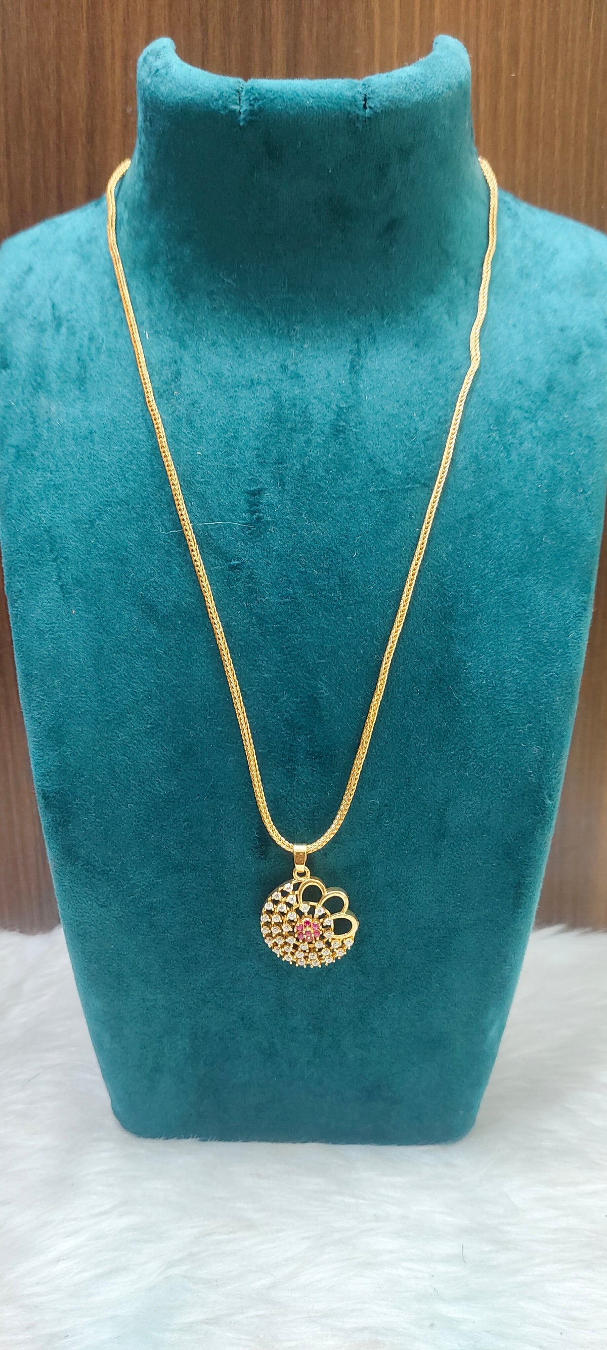 Premium micro gold plated daily wear 20" length pendant chain