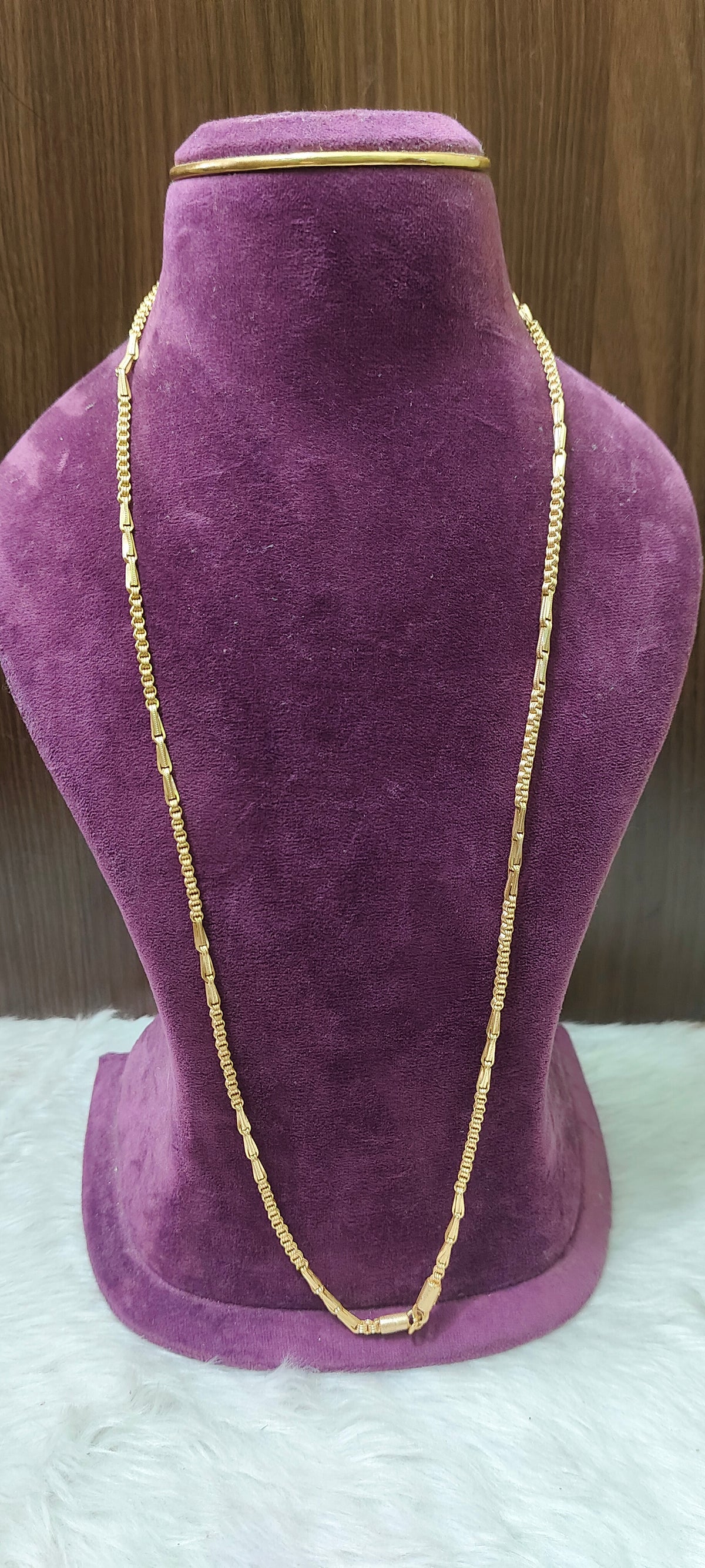 Pure panchaloham unpolished 10+3 30" length thali chain