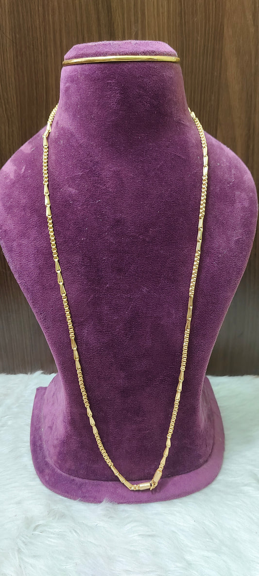 Pure panchaloham unpolished 10+3 30" length thali chain