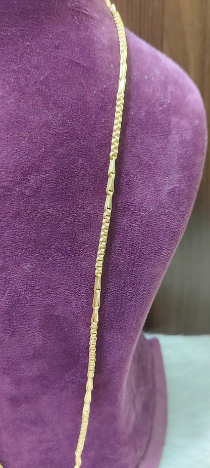 Pure panchaloham unpolished 10+3 30" length thali chain