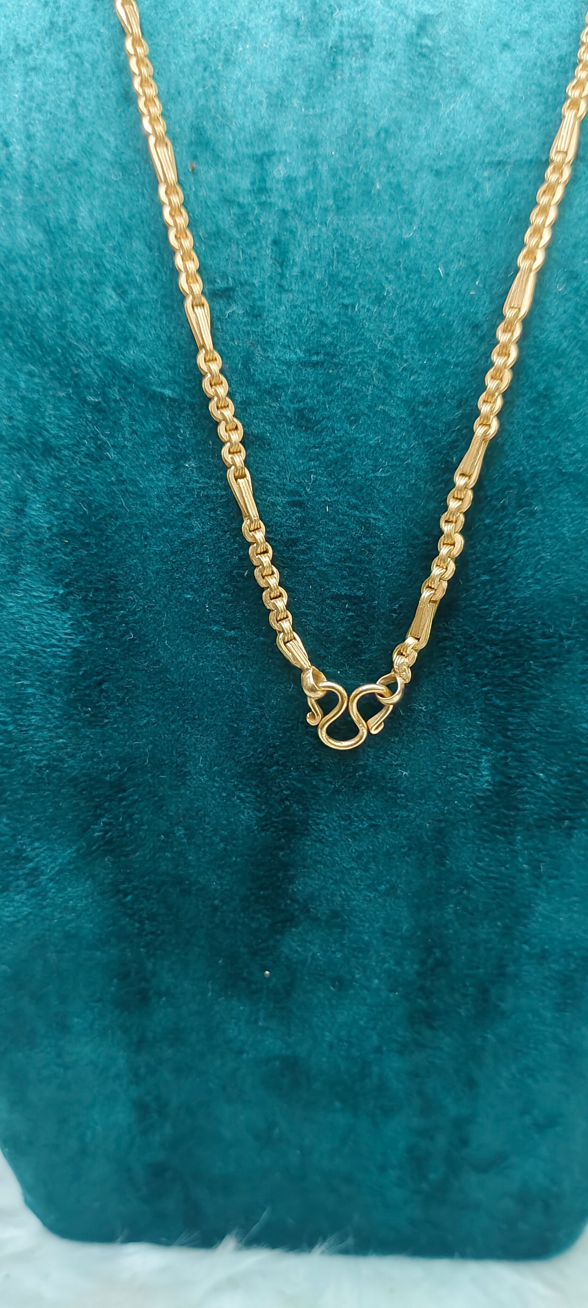 Pure panchaloham unpolished 18" length 5+1 chain