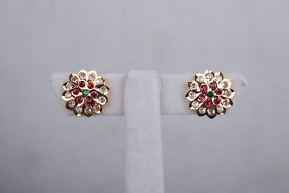Floral Sparkle Studs