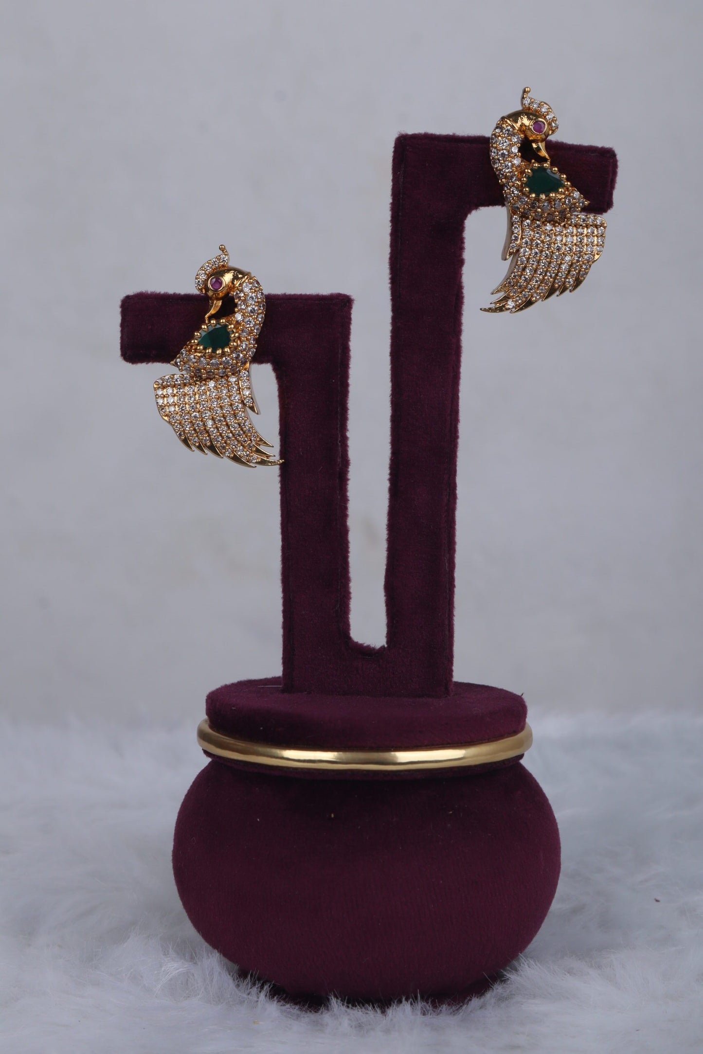 Peacock Stone studs