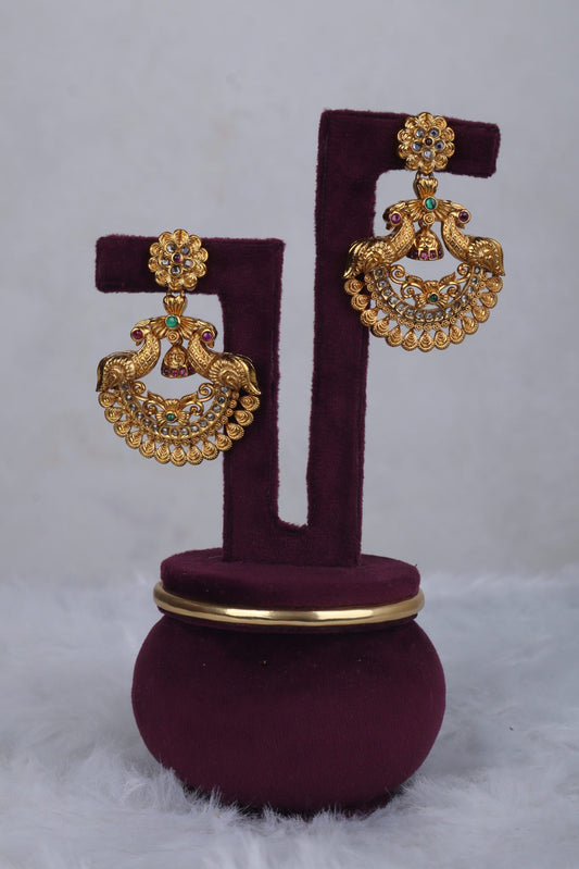 Suvarna Nakshi Chandbali Earrings