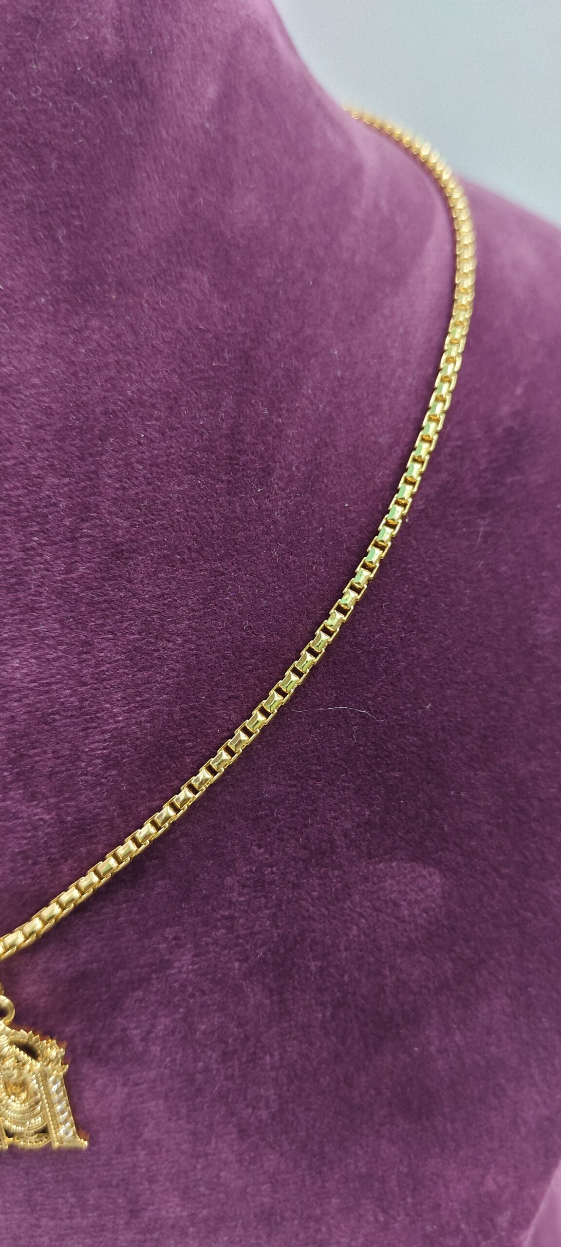 Lord balaji pendant with 18" microgold plated chain