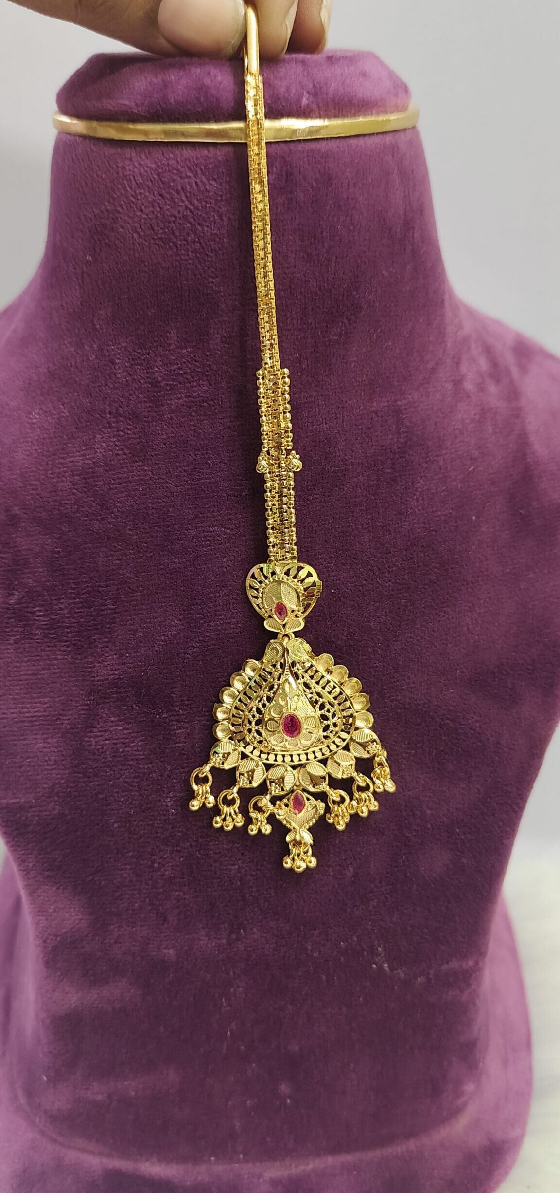 100% gold look maagtika 1 gram plated (Gold plated)