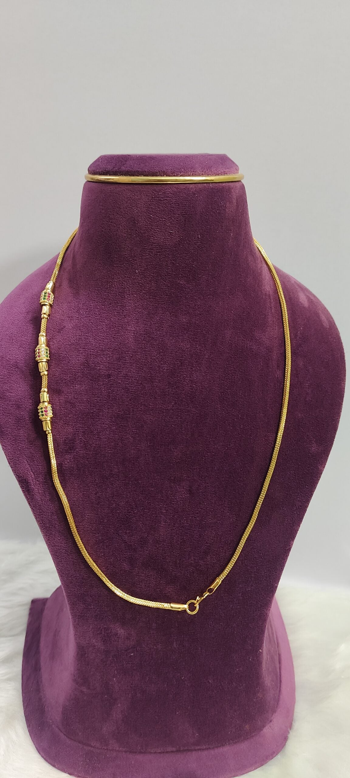 1 gram plated daily wear 24" length thali chain