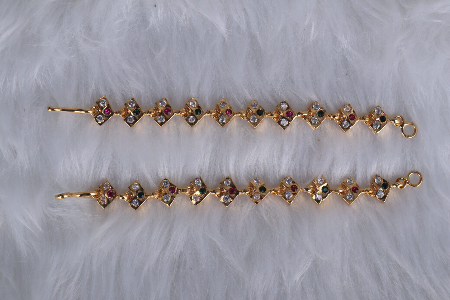 Multicolor stone Panchaloham Earchains