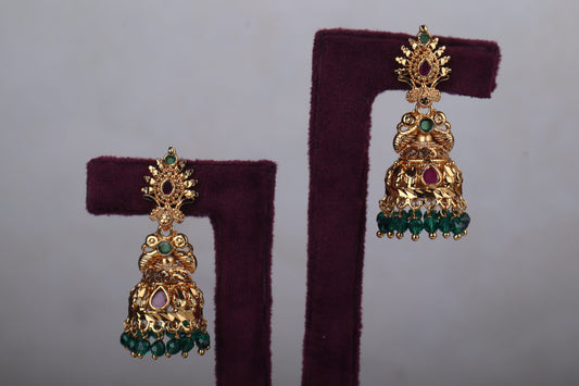 Mystic Gold Plated Jhumkas