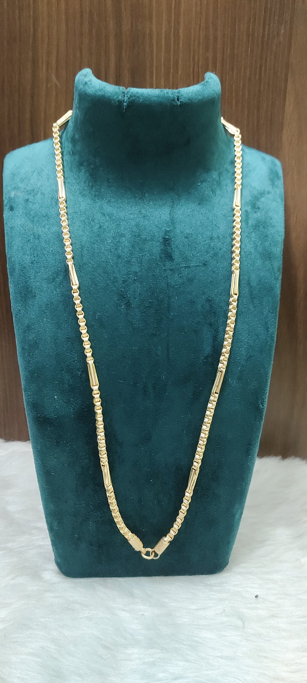 Pure panchaloham unpolished 24 " length bharathi model 10+1  thali chain