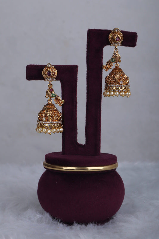 Premium Lengthy Nakshi Jhumkas
