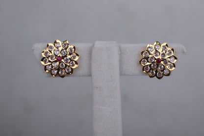Floral Sparkle Studs