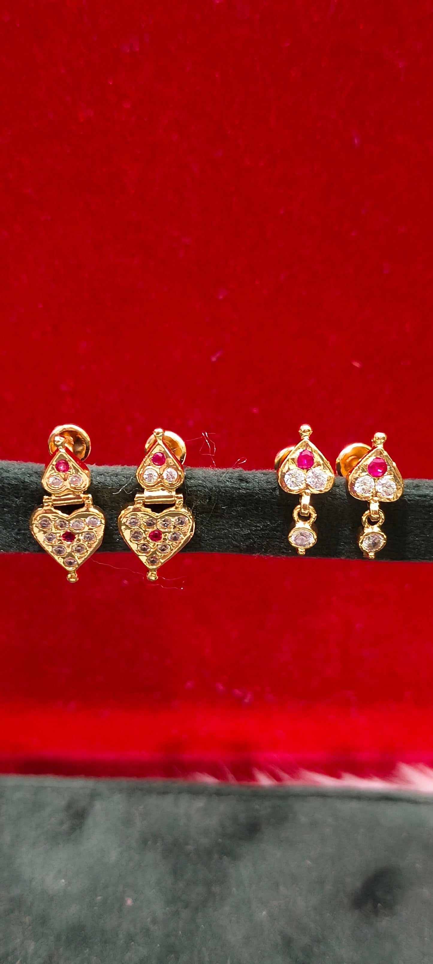 Pure panchaloham mother and daughter combo earrings