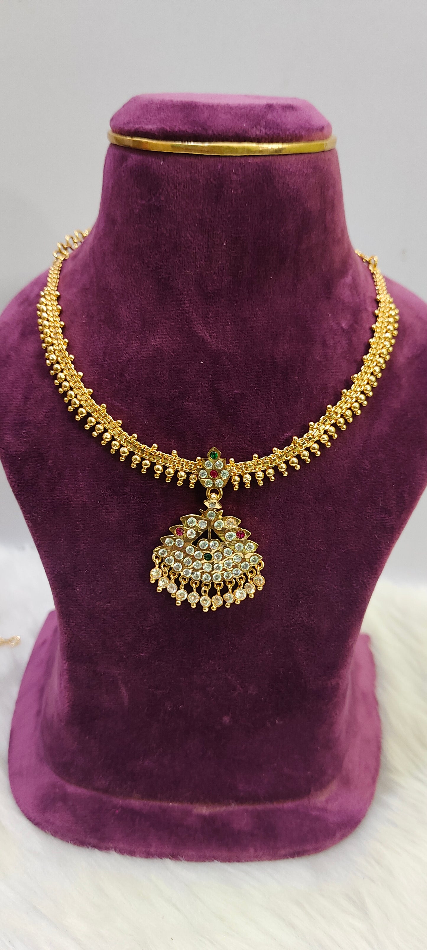 Pure panchaloham vintage look necklace