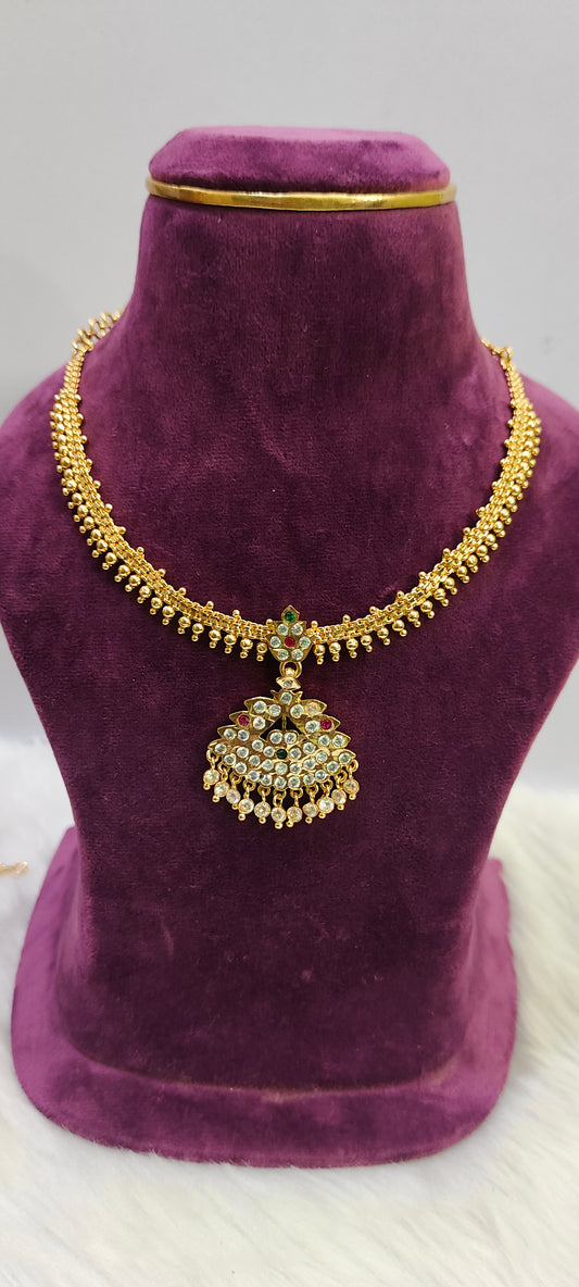 Pure panchaloham vintage look necklace