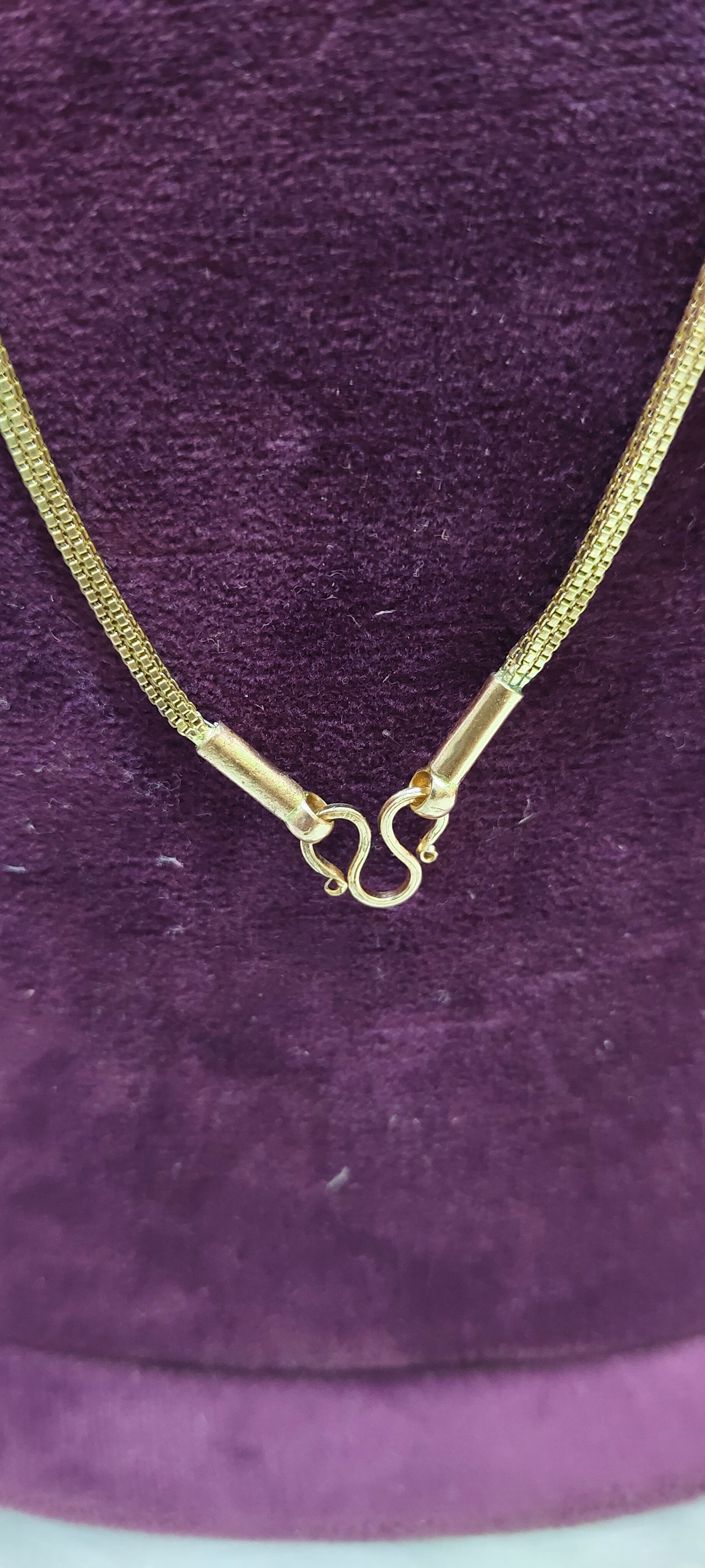 Pure panchaloham unpolished slim square Thali chain