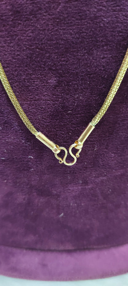 Pure panchaloham unpolished slim square Thali chain