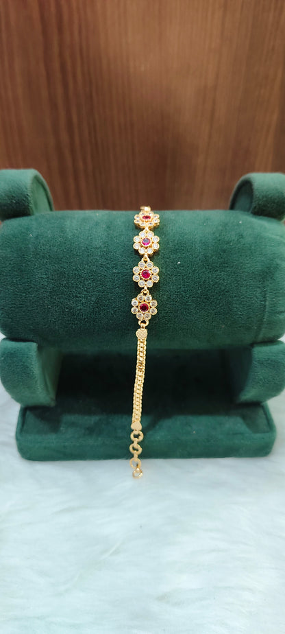 Pure panchaloham dimond look bracelet