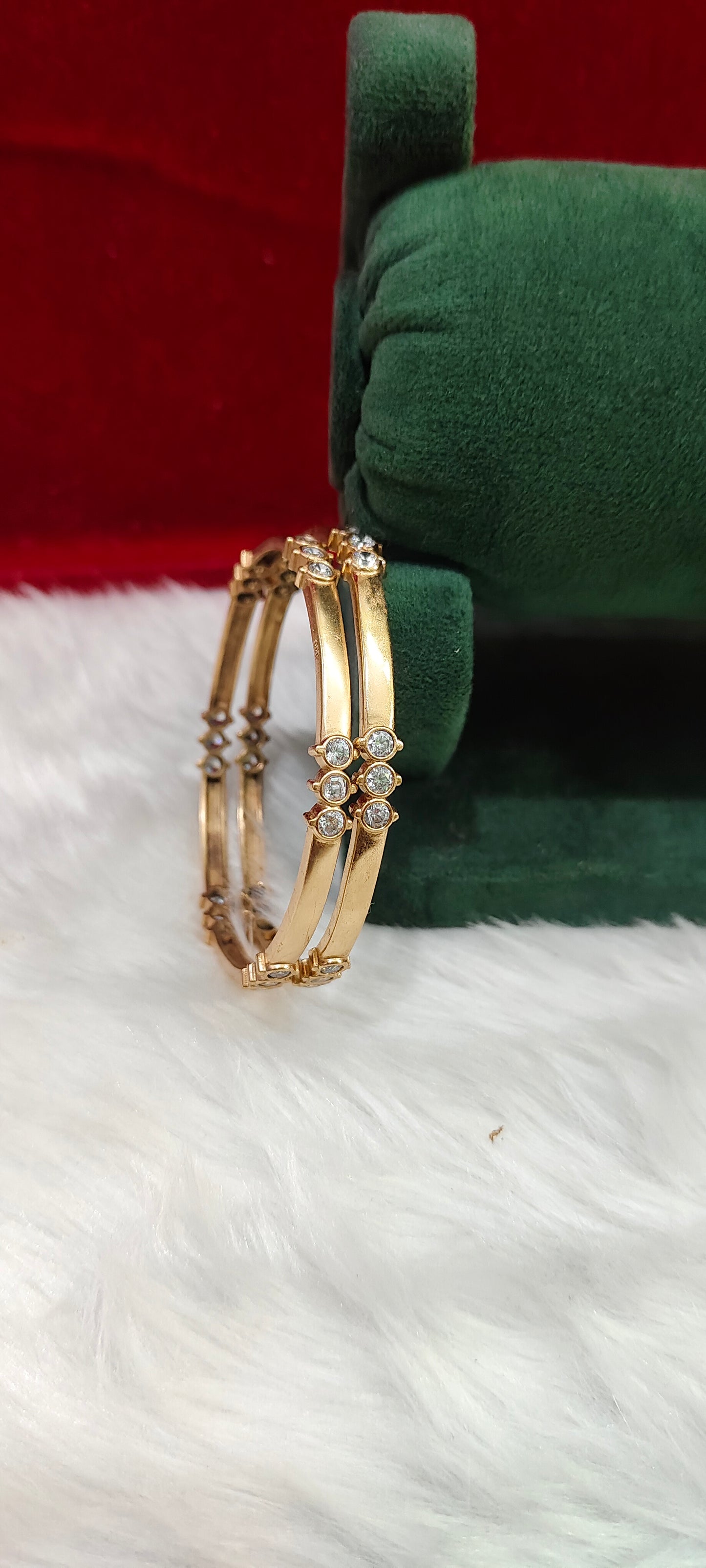 Pure panchaloham unpolished 2 bangles