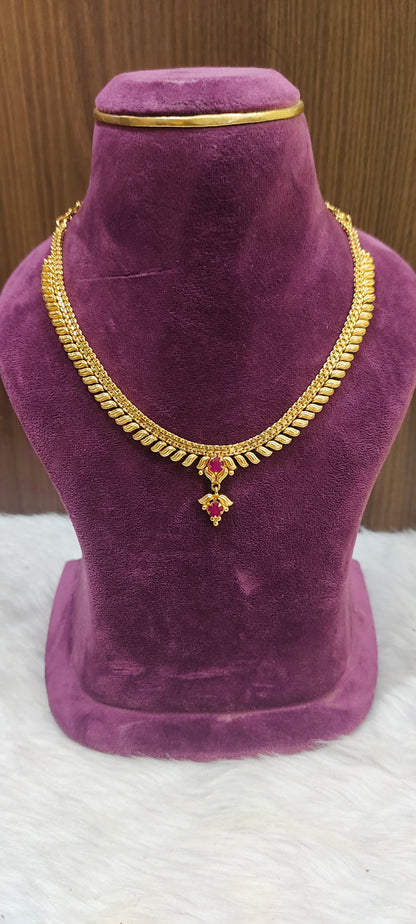 Simple nakshi necklace