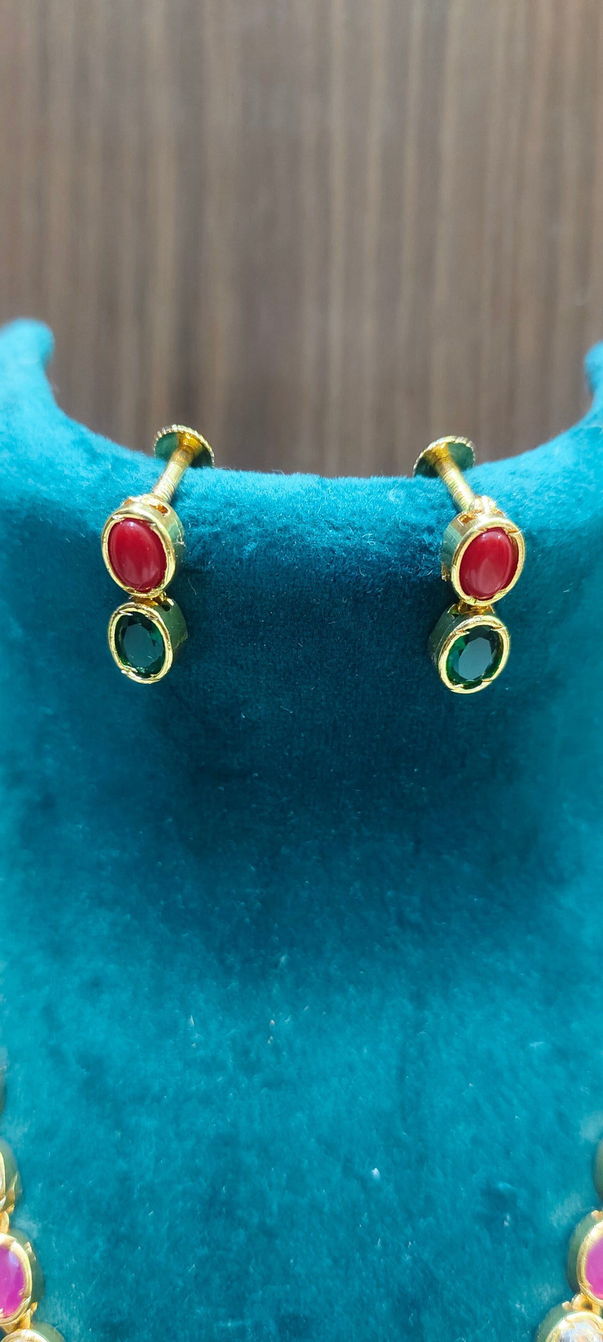 Pure panchaloham Trendy navaratna pattern necklace