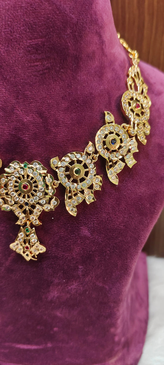 Pure panchaloham royal look necklace