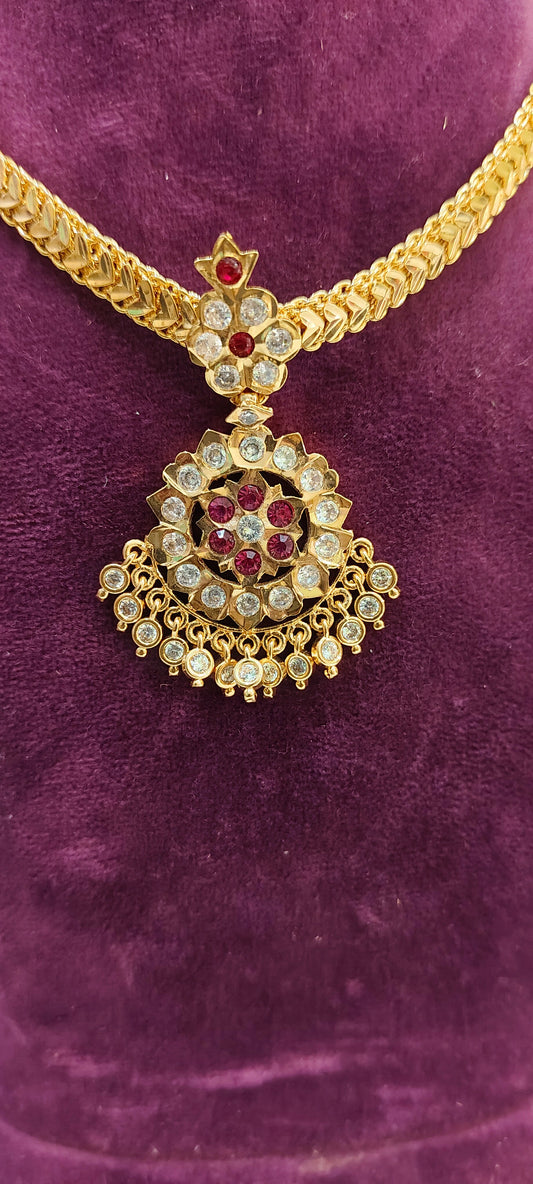 Pure panchaloham vintage look nanupatti necklace